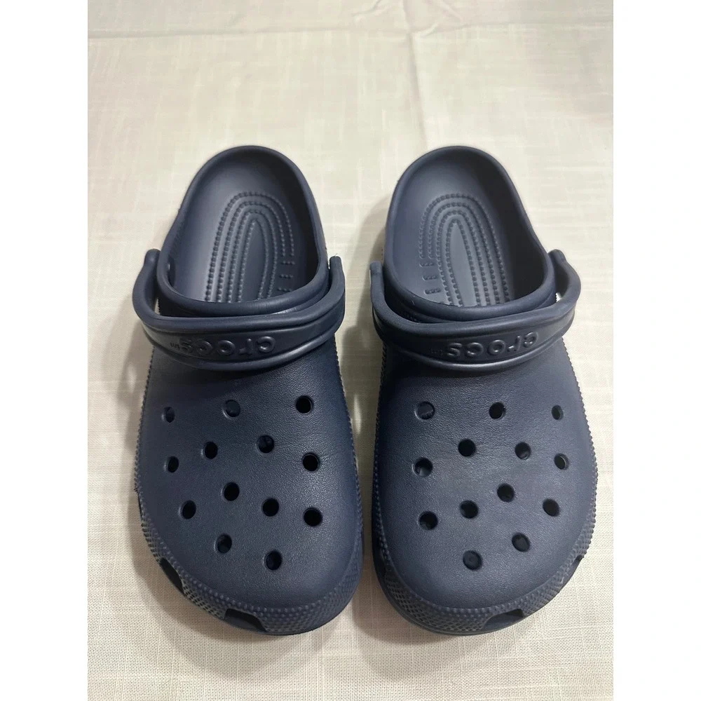 Crocs Classic Clog Navy Blue Slip On Water Shoes Mens 8 Womens 10 10001-410